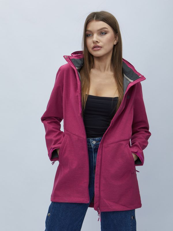 Women's parka MTFORCE spring raspberry 22206M